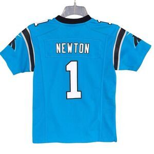 NFL Carolina Panthers Cam Blue Jersey #1 Newton Keep Pounding Nike Sz Medium 10-